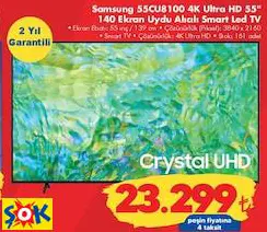 SAMSUNG 55CU8100 4K ULTRA HD 55 İNÇ 140 EKRAN UYDU ALICILI SMART LED TV AKILLI TELEVİZYON